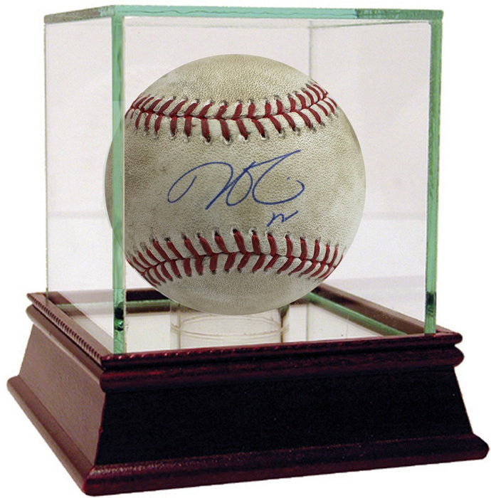 Dustin Pedroia Signed Game Used Boston Red Sox at New York Yankees Baseball