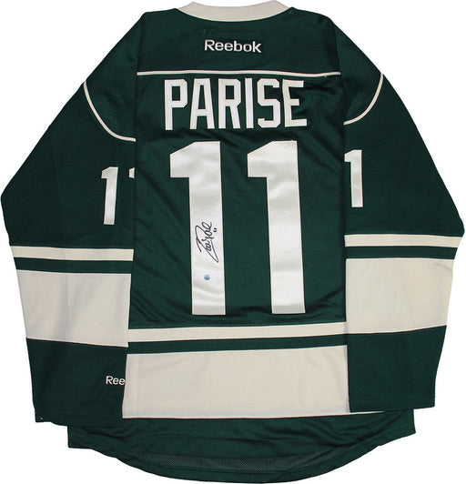 Zach Parise Signed Minnesota Wild Reebok Premier Green Jersey w/ Alternate Captain "A"