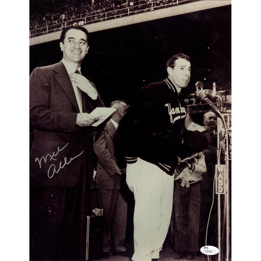 Mel Allen Signed Vertical 11x14 Photo With Dimaggio JSA