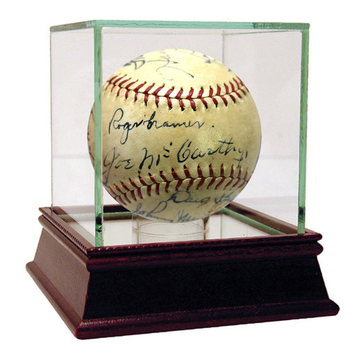 1937 AL All-Star Team Autographed William Harridge OAL Ball (Gehrig, DiMaggio, Gomez, Greenberg, McCarthy, Hartnett, Pepper Martin, Chuck Dressen, Frisch, Al Schact & others) (JSA)