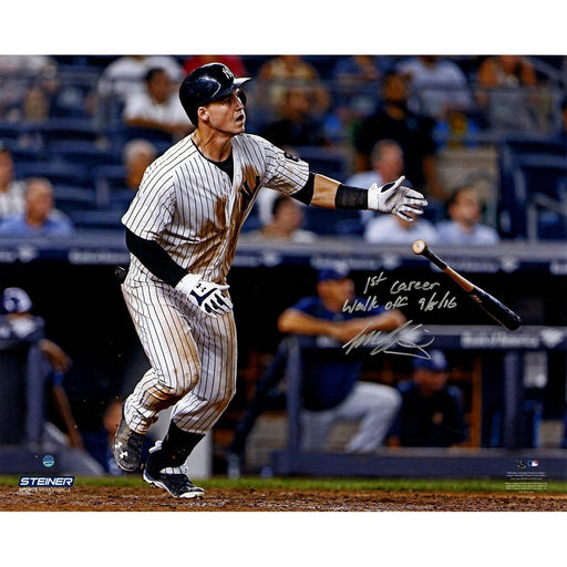 Tyler Austin Signed Walk Off 16x20 Photo w/ "1st Career Walk Off 9/8/16" Insc