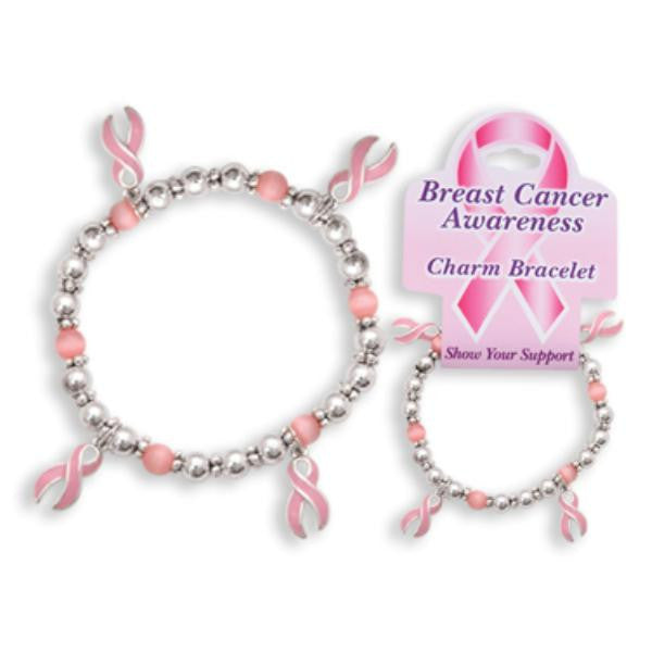 Breast Cancer Awareness Charm Bracelet Jewelry