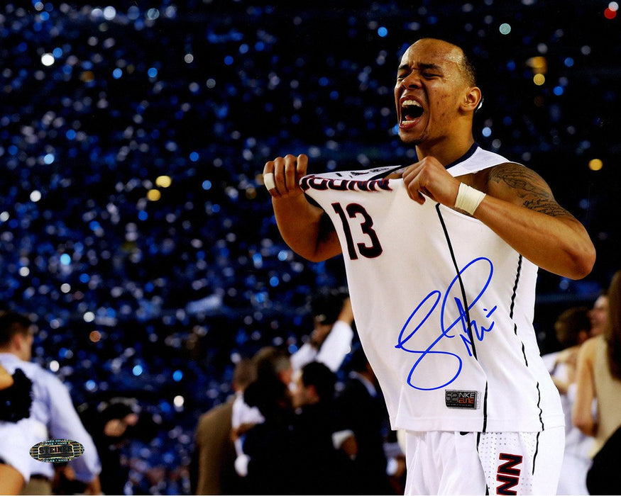 Shabazz Napier Signed Connecticut Huskies Celebration NCAA Men's Final Four Championship 8x10 Photo