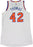 Lance Thomas Jersey - NY Knicks 2014-2015 Game Used #42 White/Blue/Orange Jersey (XL)