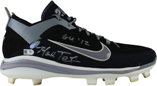 Mark Teixeira Signed Game Used Black/Grey Cleat Pair w/ "GU '12" insc Size: 13.5