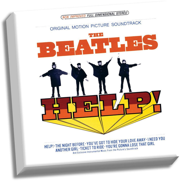 The Beatles HELP! Sountrack 20x20 Stretched Canvas