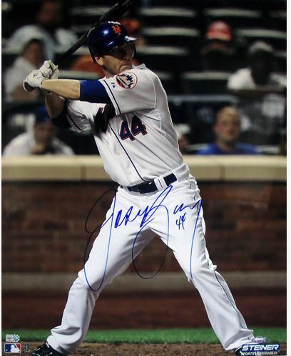 Jason Bay White Jersey Batting Vertical 16x20 Photo (MLB Auth)