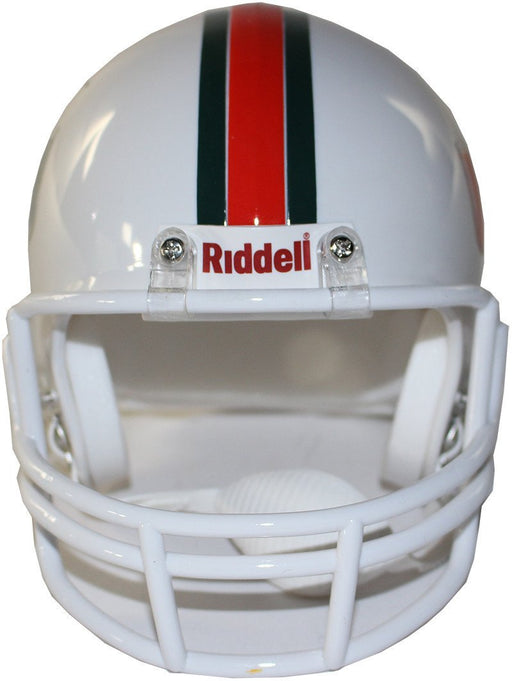 Vinny Testaverde Signed University of Miami Replica Mini Helmet