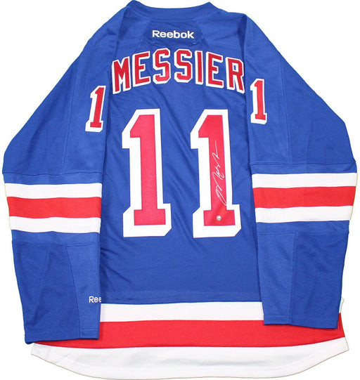 Mark Messier Signed Reebok New York Rangers Blue Premier Jersey w/ Captain “C”