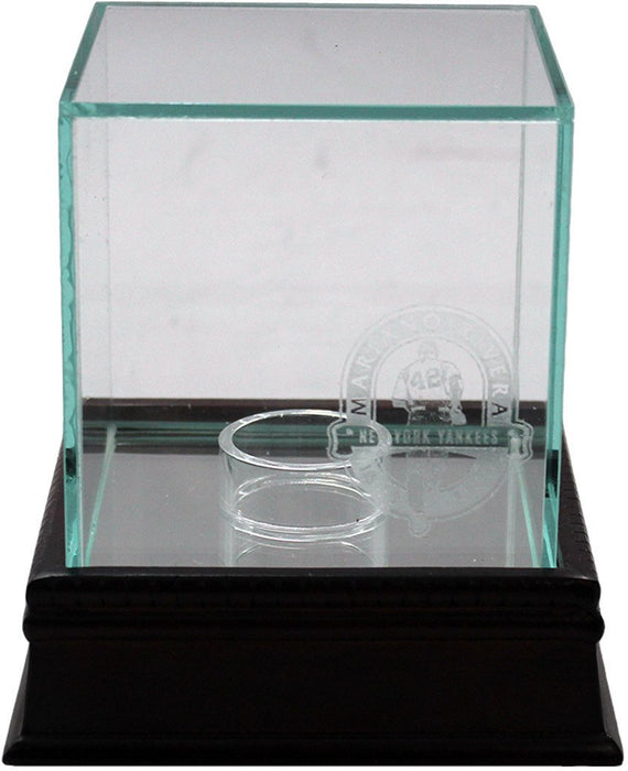 Glass Single Baseball Case with Mariano Rivera Final Season Logo Etched