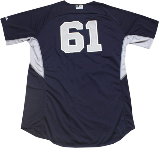 Jim Miller  Jersey - NY Yankees 2014 Spring Training Team Issued#61 Road BP Top (HZ102056) (Size 48)