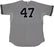 Ivan Nova Jersey - NY Yankees 2015 Game Used #47 Grey Cool Base Jersey (8/2/2015)(HZ251889)(0000005522)(Size 50)