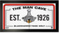 Chicago Blackhawks Stanley Cup Man Cave Sign 10x20 Framed Photo