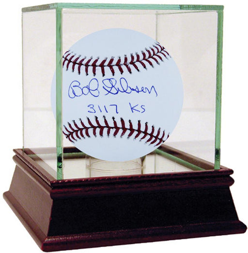 Bob Gibson Signed MLB Baseball w/ "3117 K's" Insc