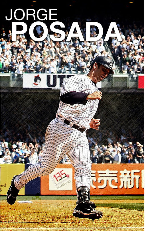 Jorge Posada Yankees Home Jersey Vertical 20x32 Poster Uns