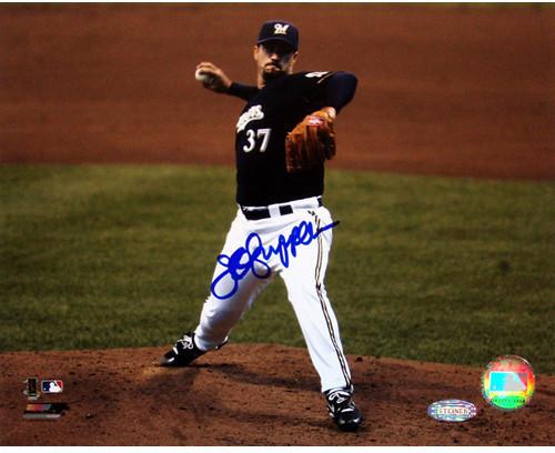 Jeff Suppan Brewers front view pitching 16X20