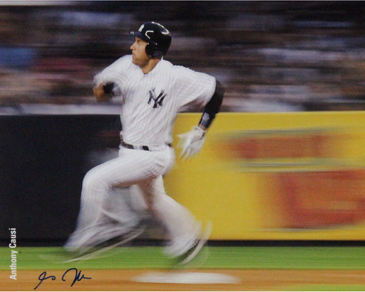 Derek Jeter Rounding Second 8x10 Photo Uns (Signed By Photographer Anthony Causi)