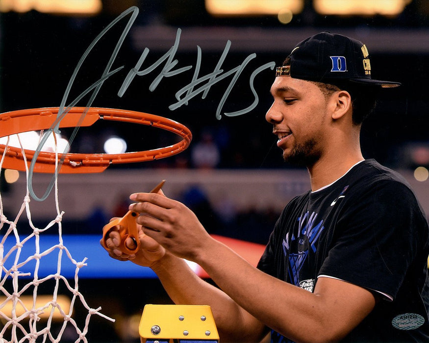 Jalhil Okafor Signed Duke Cutting Down the Net 8x10 Photo (SchwartzSports Auth)