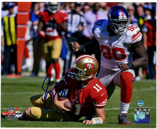 Jason Pierre-Paul Signed Sack vs 49ers 8x10 Photo