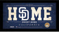 San Diego Padres 6x12 Home Sweet Home Sign with Game-Used Dirt from Petco Park