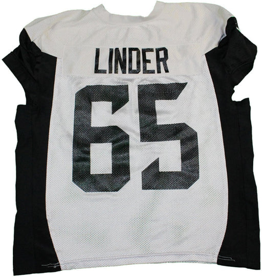 Brandon Linder Jersey - Brandon Linder #65 2015 White / Black Practice Jersey