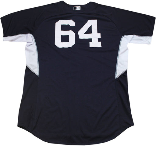 Cesar Cabral  Jersey - NY Yankees 2014 Spring Training Game Used#64 Home BP Top (HZ102097) (Size 50)