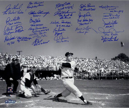 Yogi Berra Tribute Multi-Signed and Inscribed 20x24 Metallic Photo (24 Signatures) (LE/50)