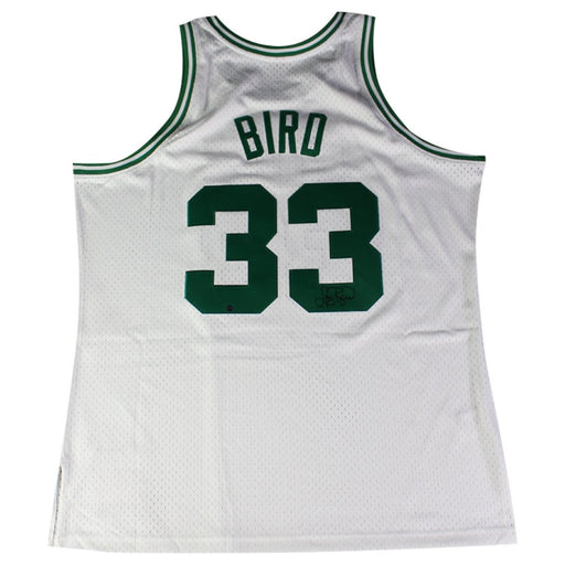 Larry Bird Signed Boston Celtics White HWC Swingman Jersey