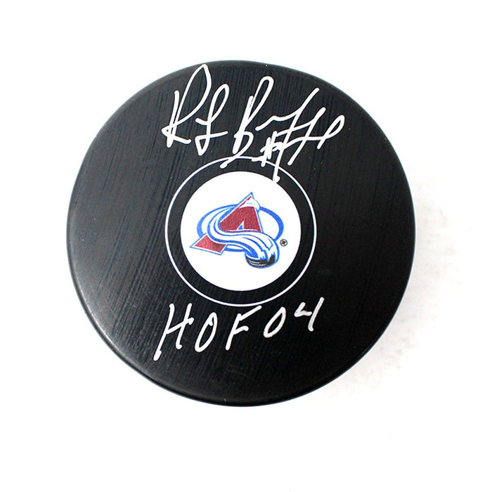 Ray Bourque Signed Colorado Avalanche Puck w/ "HOF" Insc