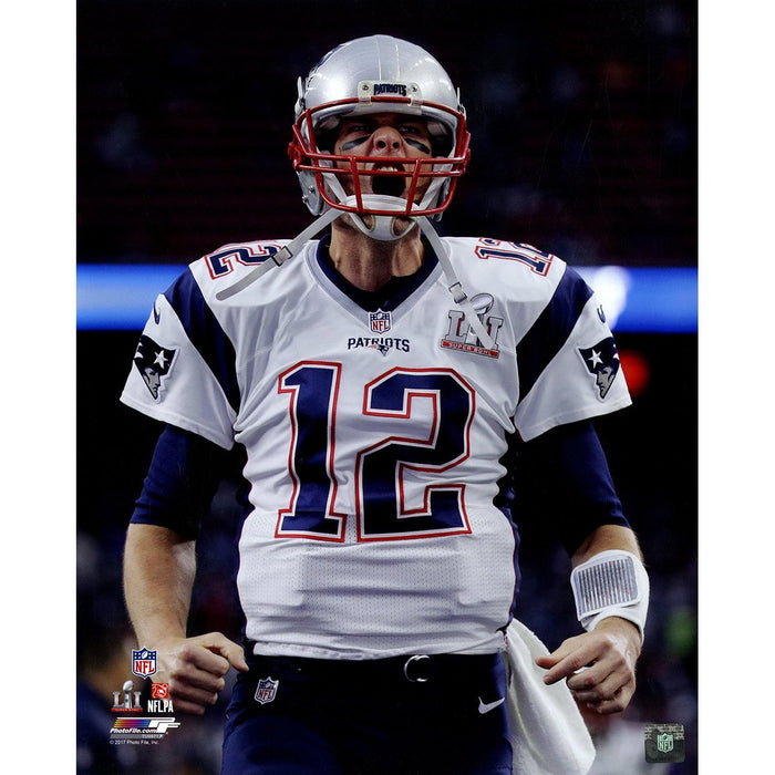 Tom Brady Unsigned Superbowl 51 16x20 Scream Photo AATU097