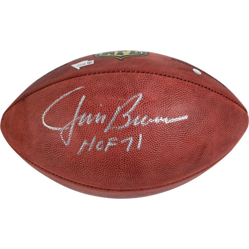 Jim Brown Signed Wilson NFL Duke Football w/ "HOF 71" Insc (Fanatics/SSM)