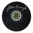 Johnny Bucyk Autographed Bruins Puck (SSM)