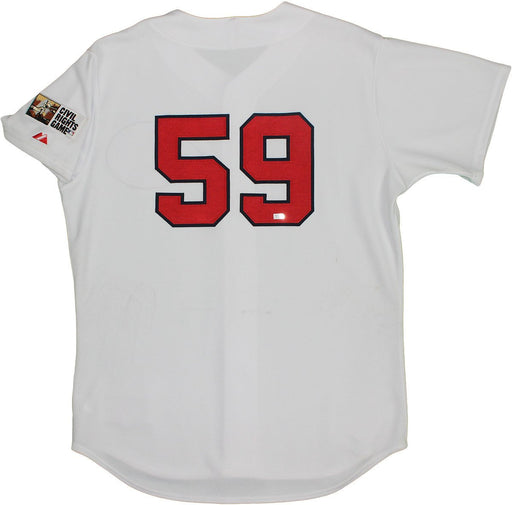 Juan Lopez #59 Cincinnati Reds 2010 Civil Rights Game Used Jersey (LH955426)