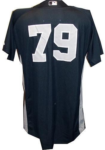 Jon Weber #79 Yankees 2010 Spring Training Used Road jersey(Silver Logo) (46)