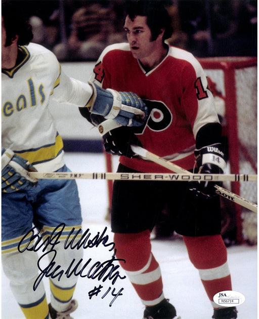 Joe Watson Signed Philadelphia Flyers 8x10 Photo w/ "Best Wishes" Insc (JSA Auth)