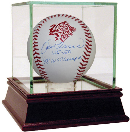 Joe Torre Signed 1998 World Series Baseball w/ 98 WS Champs 125-50 Insc