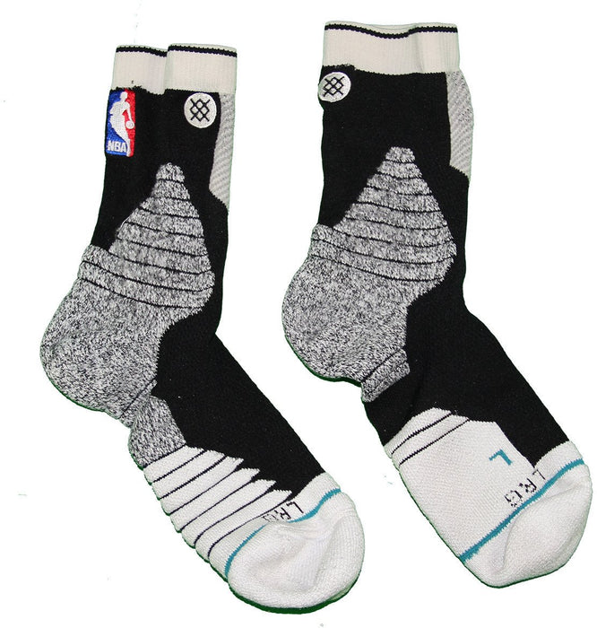 Thomas Robinson Brooklyn Nets 2015-16 Game Used #41 Black and Grey Socks (Pair)