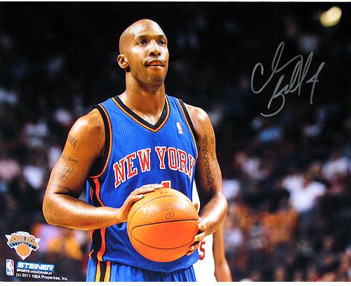 Chauncey Billups New York Knicks Ball In Hands Horizontal 8x10 Photo