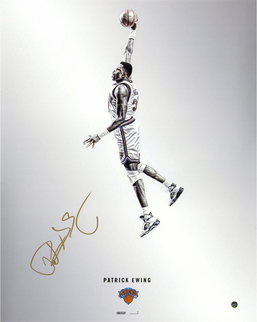 Patrick Ewing Signed Steiner Platinum Collection 16x20 Photo