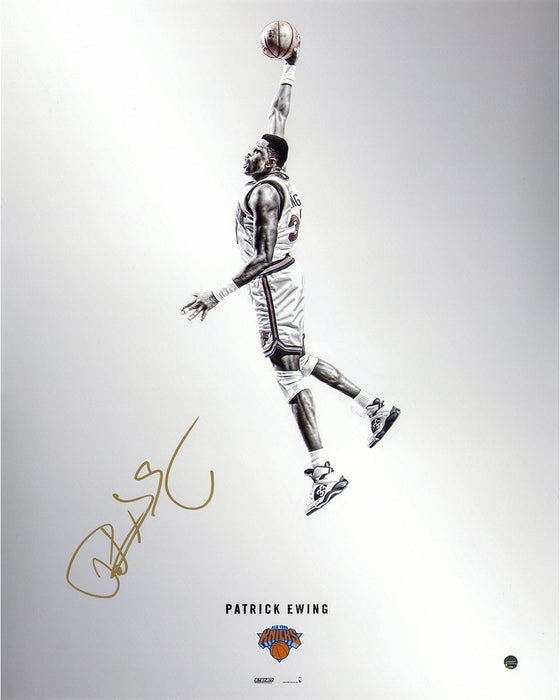 Patrick Ewing Signed Steiner Platinum Collection 16x20 Photo