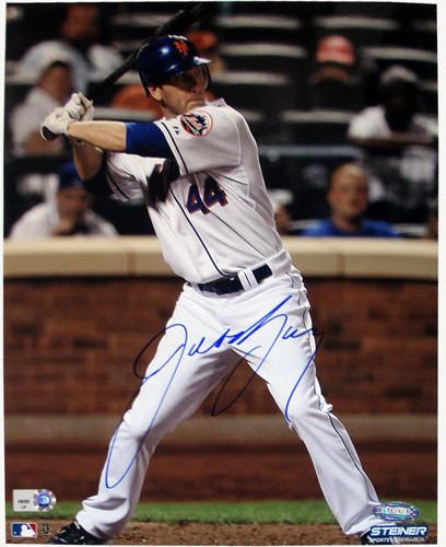 Jason Bay White Jersey Batting Vertical 8x10 Photo (MLB Auth)