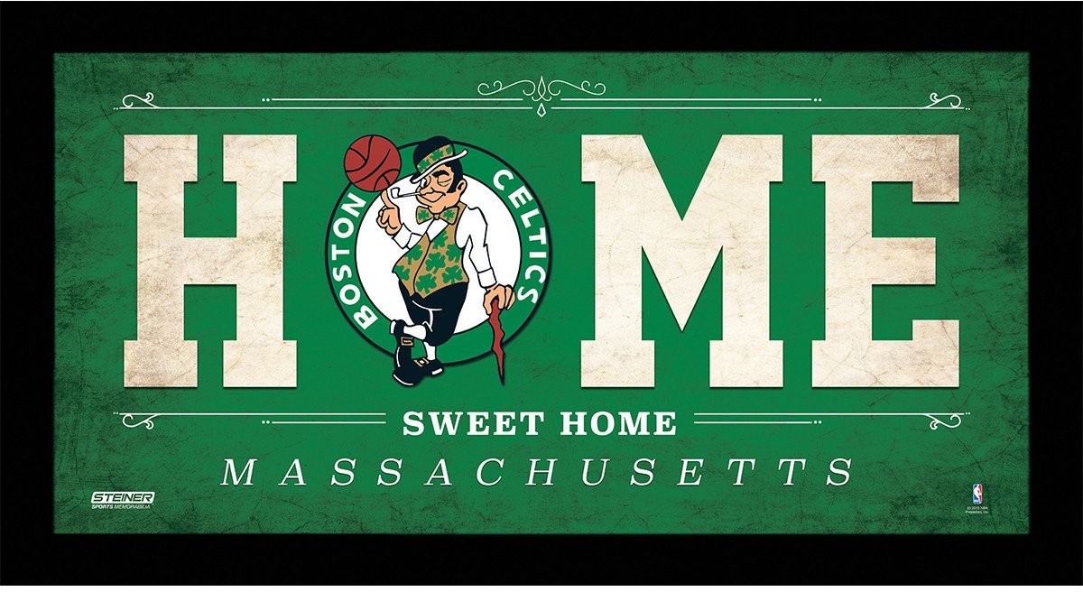 Boston Celtics 6x12 Home Sweet Home Sign