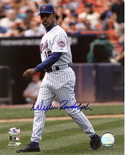 Willie Randolph Walking to Mound Signed 8x10 Photo (AM Auth)