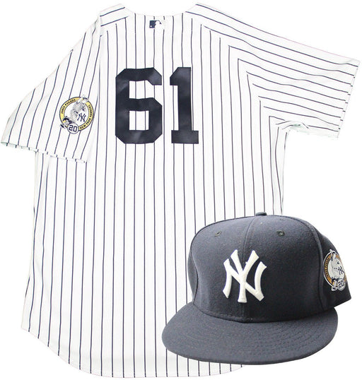 Jeff Pentland Uniform - NY Yankees 2015 Game Used #61 Jersey and Hat w/ Posada Retirement Patch (8/22/2015)