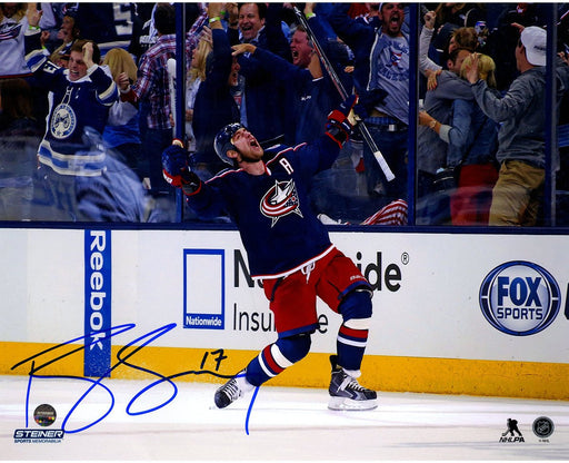 Brandon Dubinsky Signed Blue Jackets Celebration 8x10 Photo