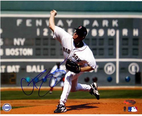 Curt Schilling Red Sox First Game vs Yankees Scoreboard 16X20