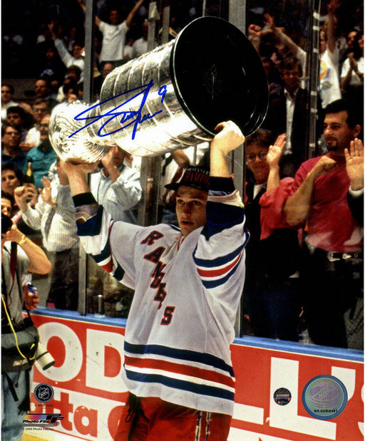 Adam Graves with Cup Overhead 8x10 Photo