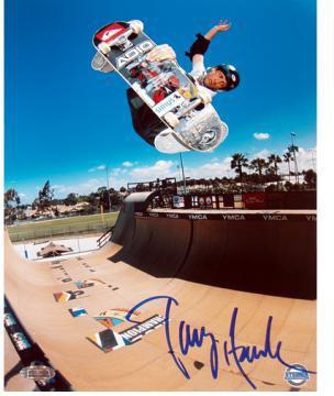 Tony Hawk Half Pipe Action in Blue 16x20 Photo