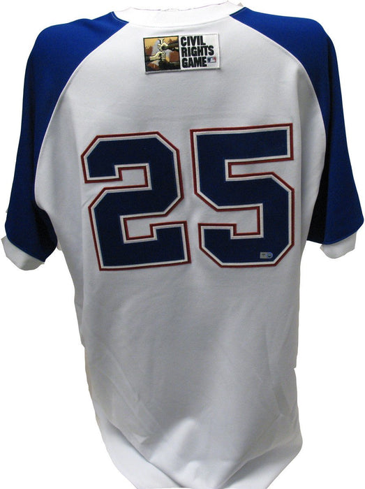 Larry Parrish Jersey - Braves 2011 Civil Rights Game Worn #25 White Jersey (52) (FJ180842)