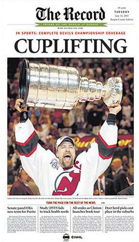 Scott Stevens Bergen Record Reprint 12.5x22 Poster Uns